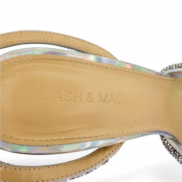Mach & Mach Sparkling Rhinestone Heels - Picture 8 of 12